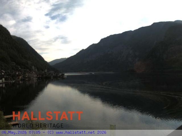 Archiv Foto Webcam Blick auf Hallstatt und den Hallstättersee