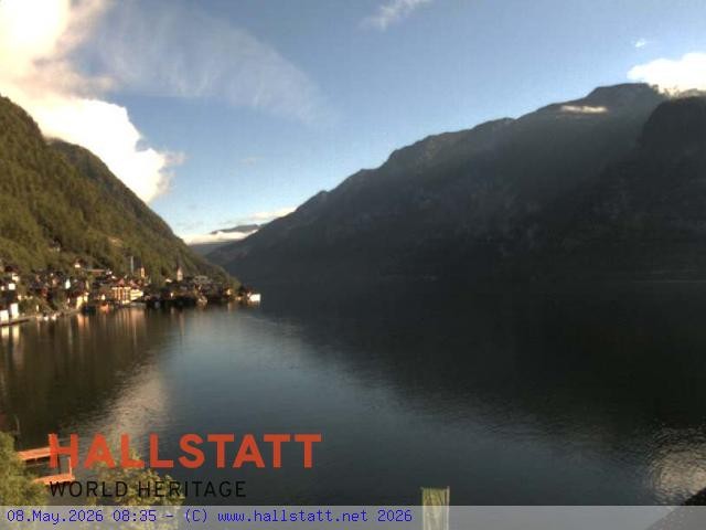 Archiv Foto Webcam Blick auf Hallstatt und den Hallstättersee