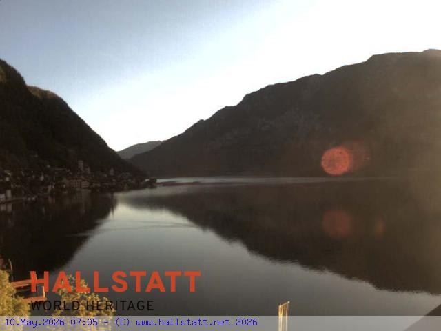 Archiv Foto Webcam Blick auf Hallstatt und den Hallstättersee