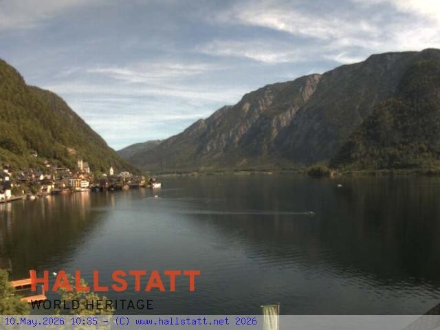Archiv Foto Webcam Blick auf Hallstatt und den Hallstättersee