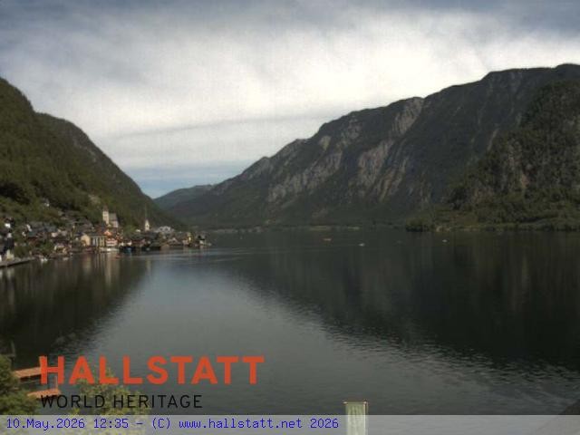 Archiv Foto Webcam Blick auf Hallstatt und den Hallstättersee