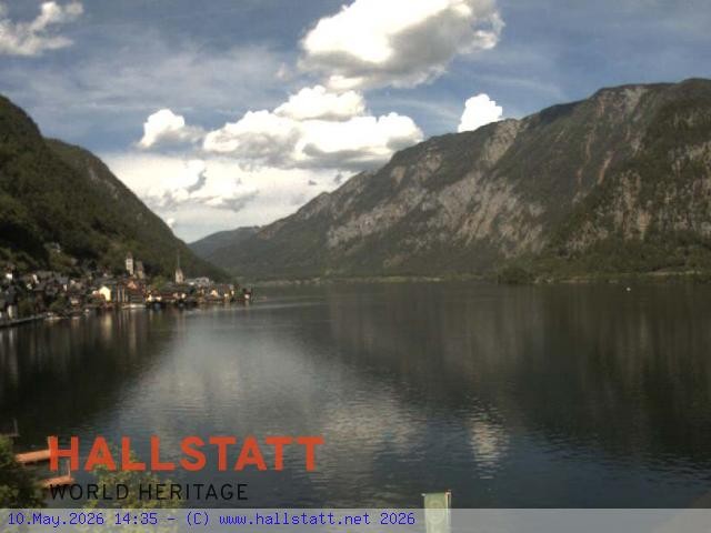 Archiv Foto Webcam Blick auf Hallstatt und den Hallstättersee