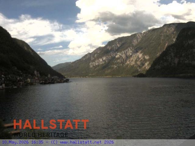 Archiv Foto Webcam Blick auf Hallstatt und den Hallstättersee