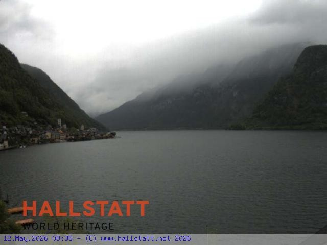 Archiv Foto Webcam Blick auf Hallstatt und den Hallstättersee