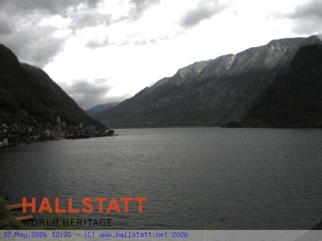 Archiv Foto Webcam Blick auf Hallstatt und den Hallstättersee