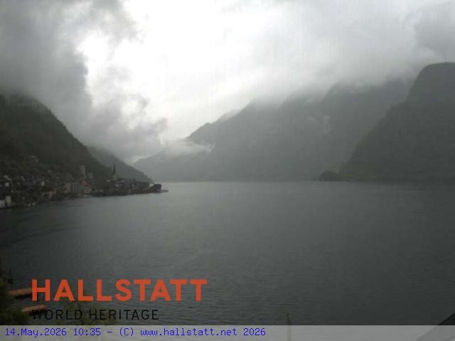 Archiv Foto Webcam Blick auf Hallstatt und den Hallstättersee