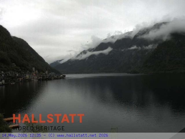 Archiv Foto Webcam Blick auf Hallstatt und den Hallstättersee