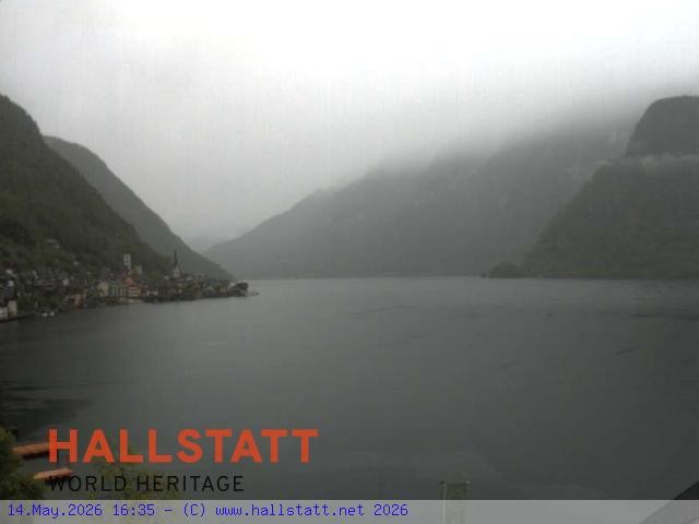 Archiv Foto Webcam Blick auf Hallstatt und den Hallstättersee