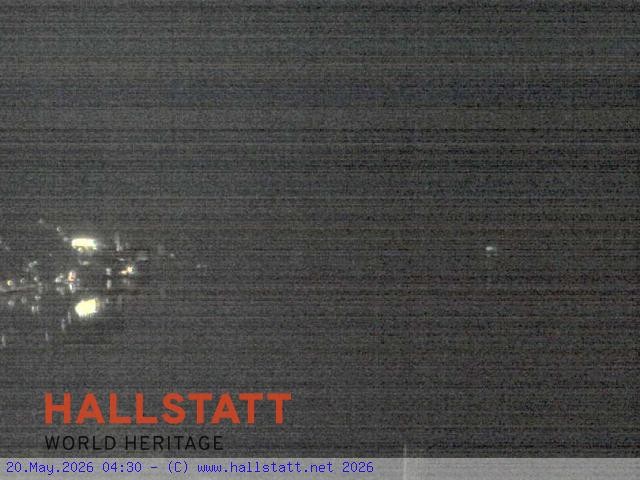 Archived image Webcam Hallstatt: Village and Lake