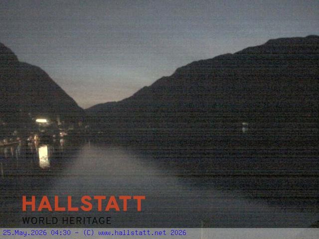 Archiv Foto Webcam Blick auf Hallstatt und den Hallstättersee