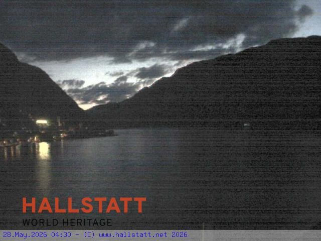 Archiv Foto Webcam Blick auf Hallstatt und den Hallstättersee