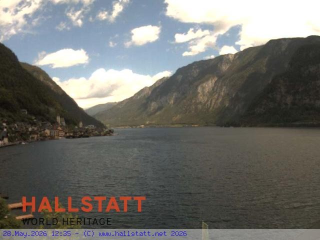 Archiv Foto Webcam Blick auf Hallstatt und den Hallstättersee