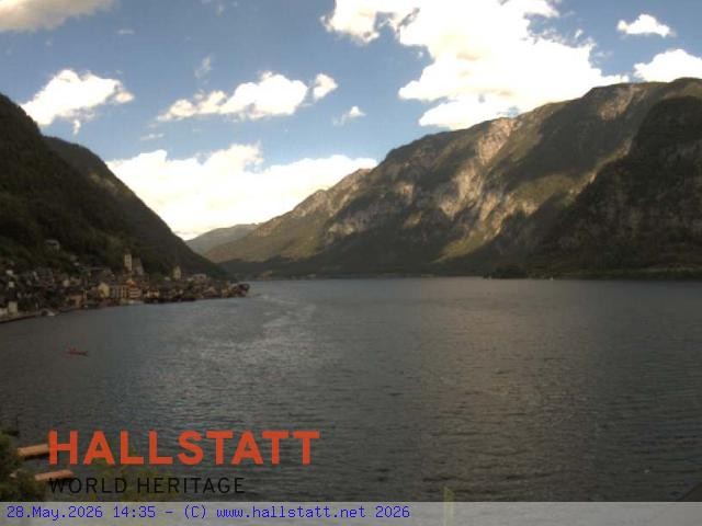 Archiv Foto Webcam Blick auf Hallstatt und den Hallstättersee