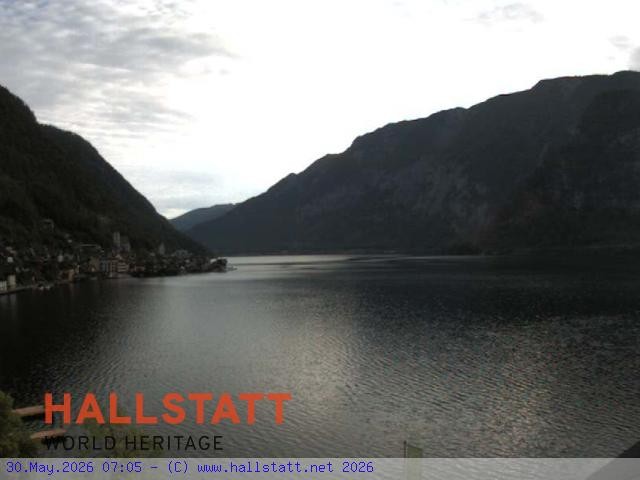 Archiv Foto Webcam Blick auf Hallstatt und den Hallstättersee