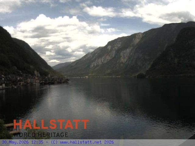 Archiv Foto Webcam Blick auf Hallstatt und den Hallstättersee