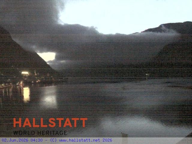 Archiv Foto Webcam Blick auf Hallstatt und den Hallstättersee