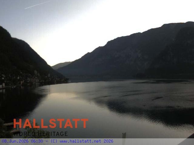 Archiv Foto Webcam Blick auf Hallstatt und den Hallstättersee