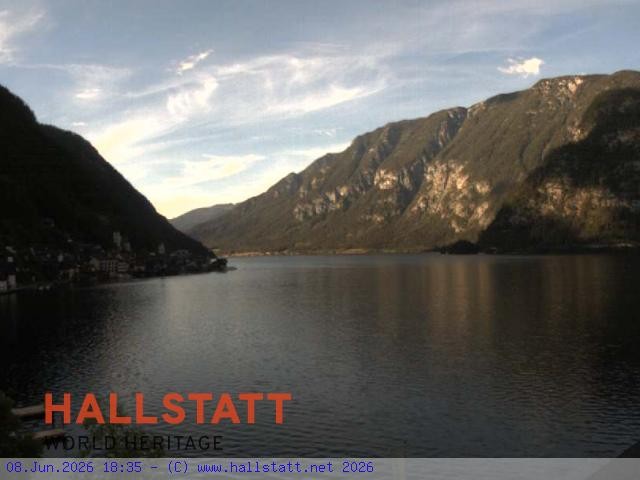 Archiv Foto Webcam Blick auf Hallstatt und den Hallstättersee