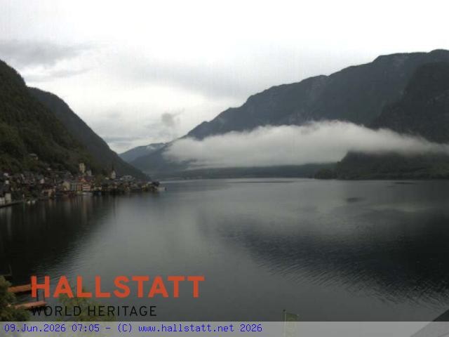 Archiv Foto Webcam Blick auf Hallstatt und den Hallstättersee