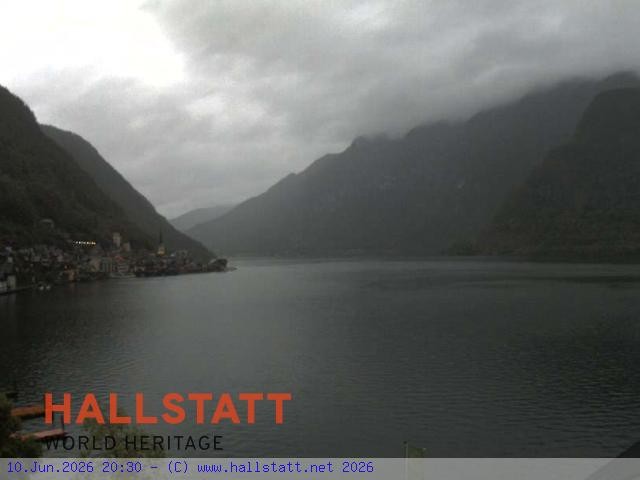 Archiv Foto Webcam Blick auf Hallstatt und den Hallstättersee