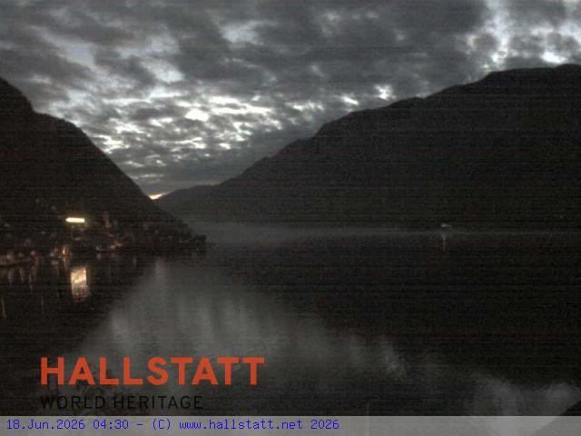 Archiv Foto Webcam Blick auf Hallstatt und den Hallstättersee