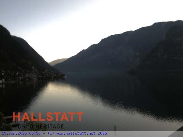 Archiv Foto Webcam Blick auf Hallstatt und den Hallstättersee