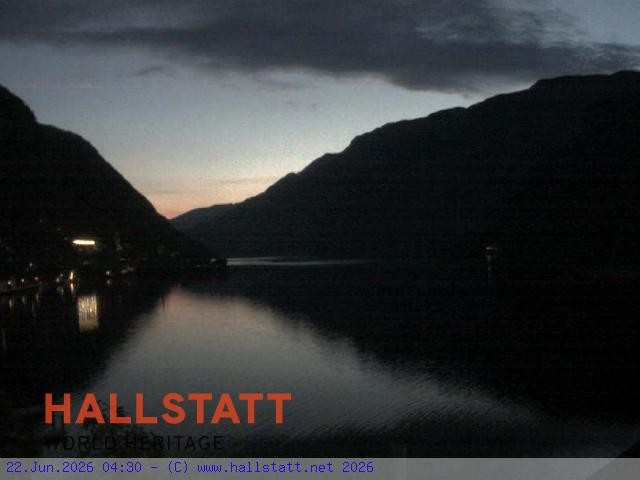 Archived image Webcam Hallstatt: Village and Lake
