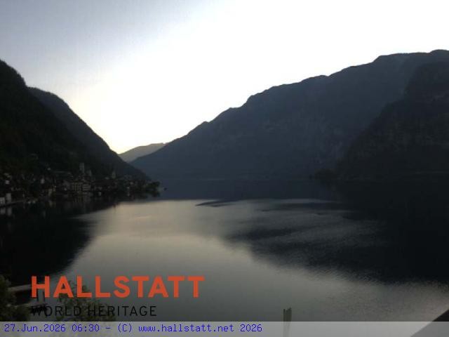 Archiv Foto Webcam Blick auf Hallstatt und den Hallstättersee