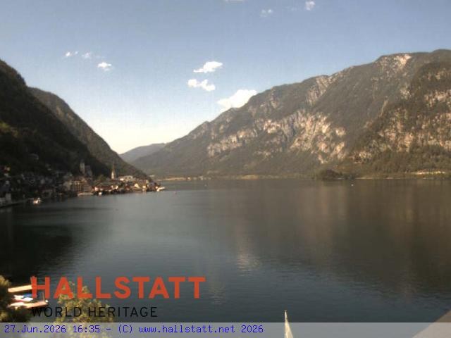 Archiv Foto Webcam Blick auf Hallstatt und den Hallstättersee