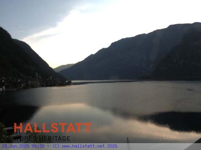 Archiv Foto Webcam Blick auf Hallstatt und den Hallstättersee