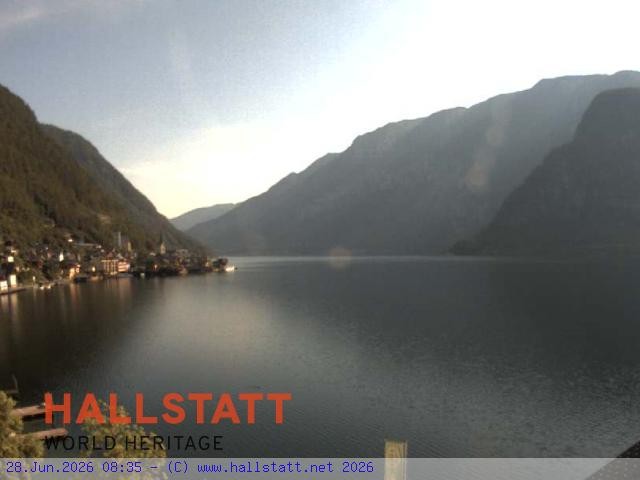 Archiv Foto Webcam Blick auf Hallstatt und den Hallstättersee