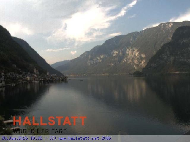 Archiv Foto Webcam Blick auf Hallstatt und den Hallstättersee