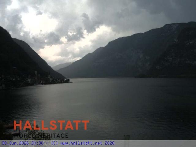 Archiv Foto Webcam Blick auf Hallstatt und den Hallstättersee