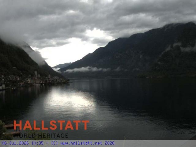 Archiv Foto Webcam Blick auf Hallstatt und den Hallstättersee