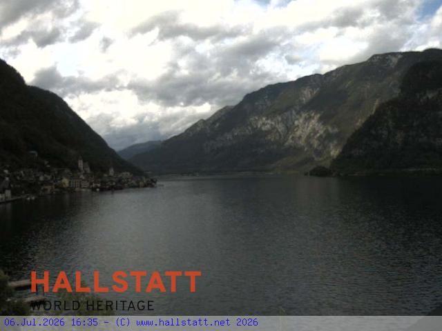 Archiv Foto Webcam Blick auf Hallstatt und den Hallstättersee
