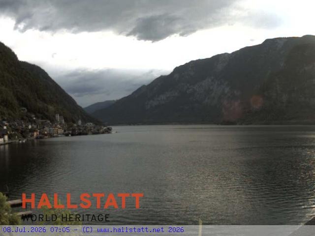 Archiv Foto Webcam Blick auf Hallstatt und den Hallstättersee