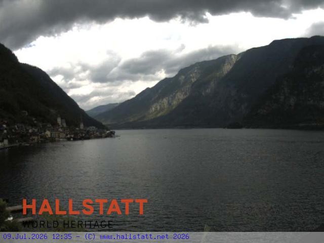 Archiv Foto Webcam Blick auf Hallstatt und den Hallstättersee