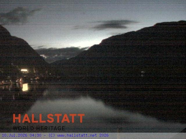 Archived image Webcam Hallstatt: Village and Lake
