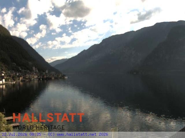 Archiv Foto Webcam Blick auf Hallstatt und den Hallstättersee