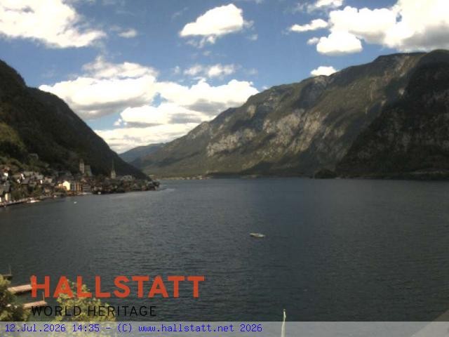 Archiv Foto Webcam Blick auf Hallstatt und den Hallstättersee
