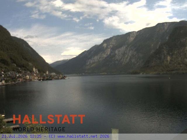 Archiv Foto Webcam Blick auf Hallstatt und den Hallstättersee
