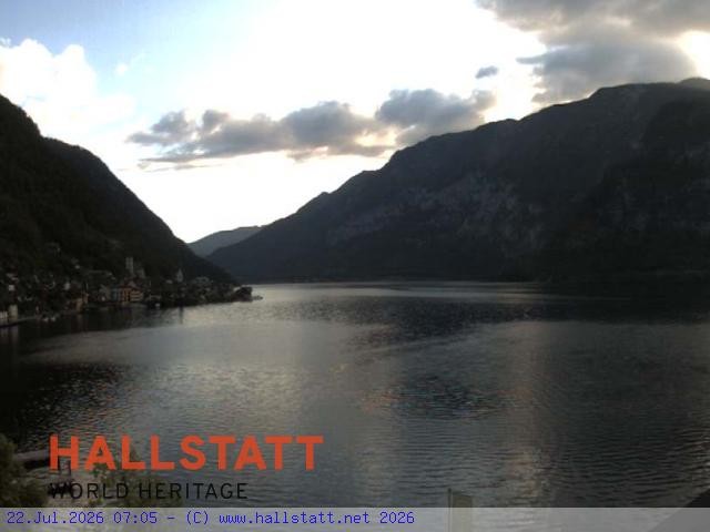 Archiv Foto Webcam Blick auf Hallstatt und den Hallstättersee