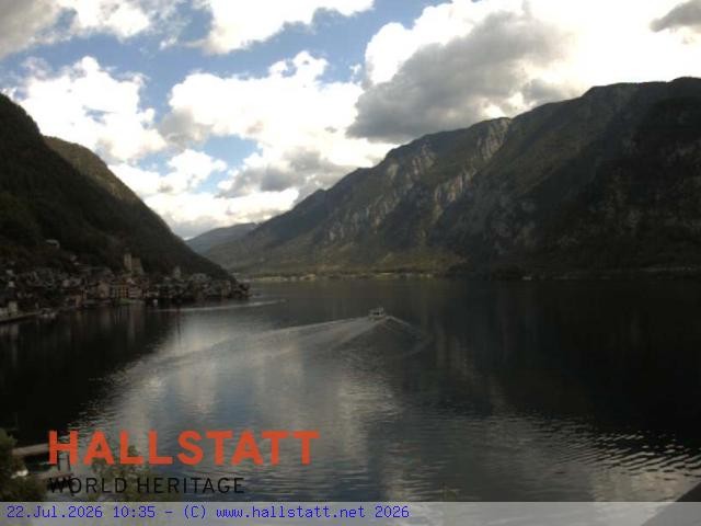 Archiv Foto Webcam Blick auf Hallstatt und den Hallstättersee