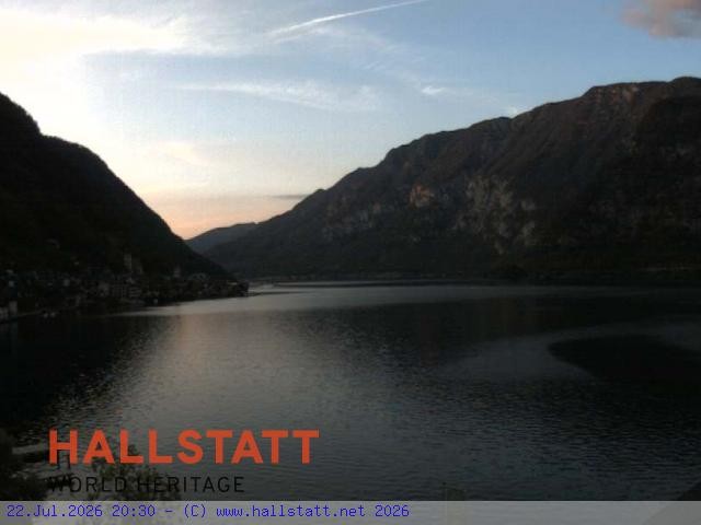 Archiv Foto Webcam Blick auf Hallstatt und den Hallstättersee