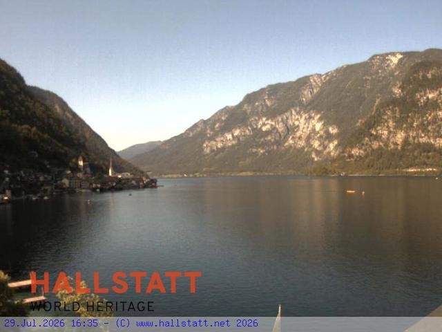 Archiv Foto Webcam Blick auf Hallstatt und den Hallstättersee