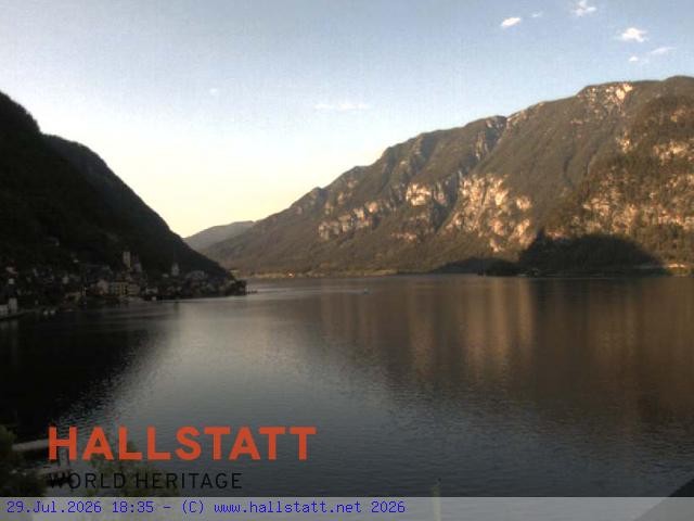 Archiv Foto Webcam Blick auf Hallstatt und den Hallstättersee