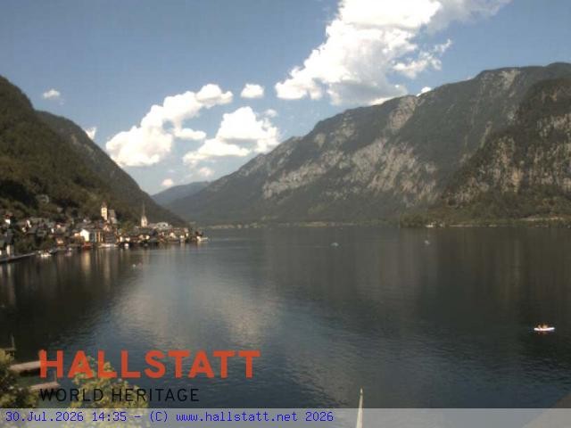 Archiv Foto Webcam Blick auf Hallstatt und den Hallstättersee