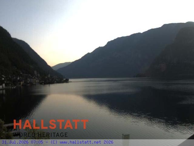 Archiv Foto Webcam Blick auf Hallstatt und den Hallstättersee