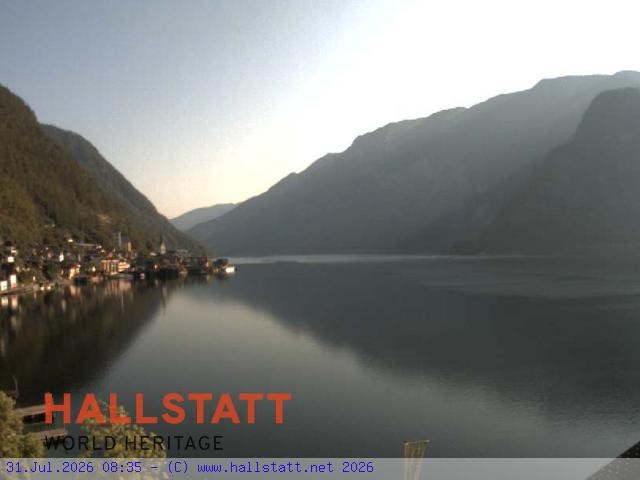 Archiv Foto Webcam Blick auf Hallstatt und den Hallstättersee