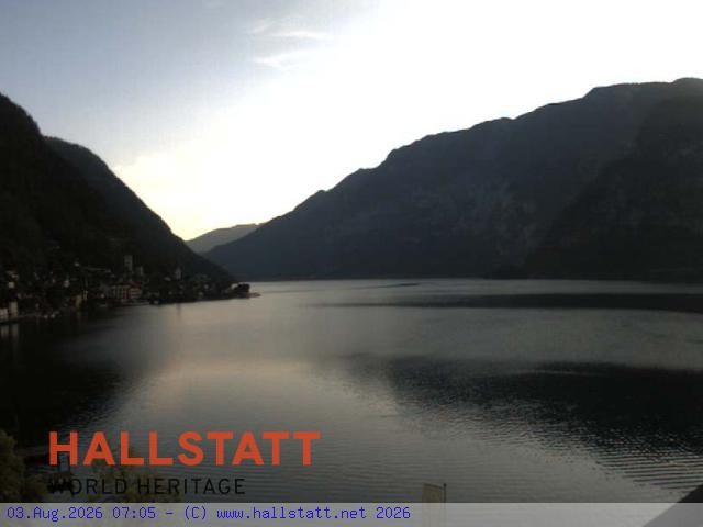 Archiv Foto Webcam Blick auf Hallstatt und den Hallstättersee